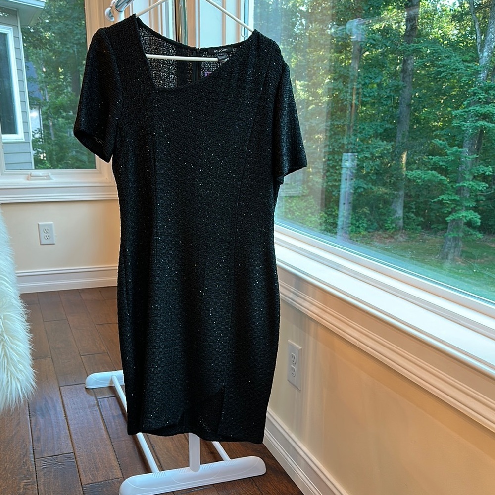 NWT | Elegant Black ST. JOHN Dress